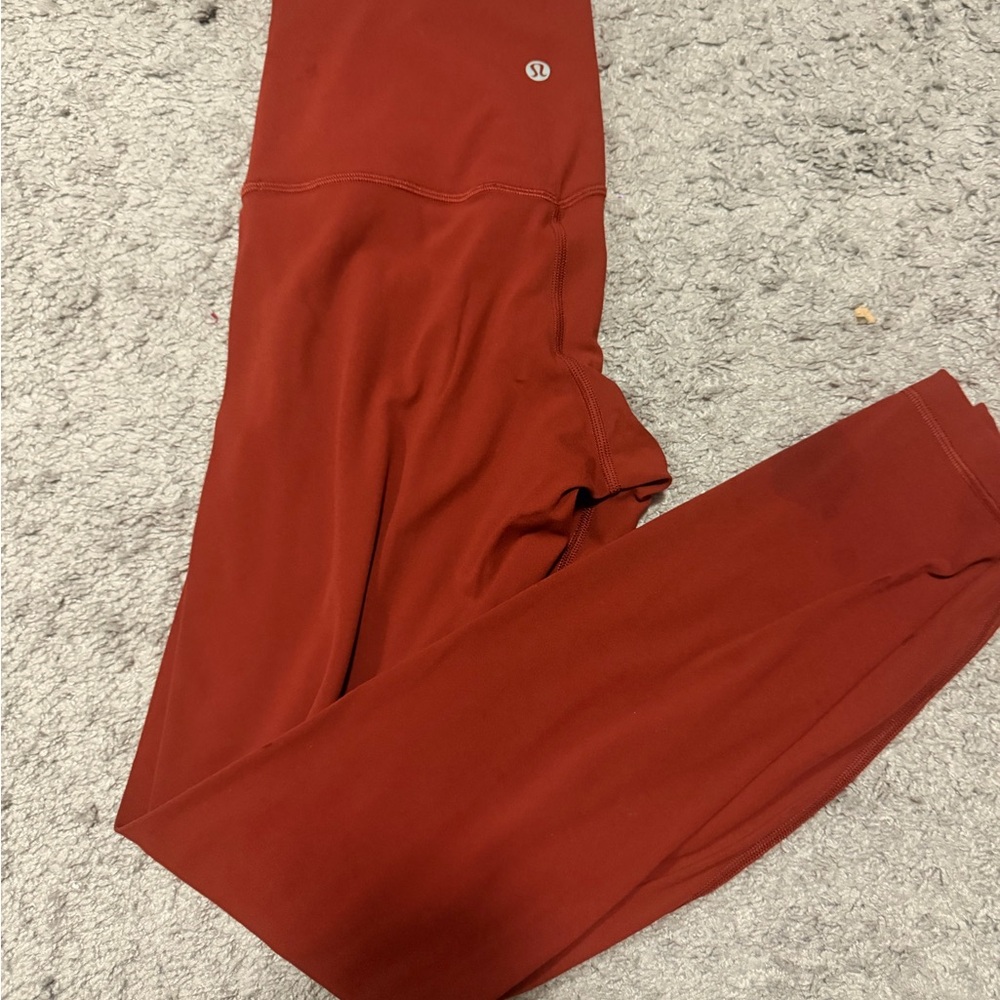 lululemon Women's High-Rise Cranberry Charm Leggings. Align No Line 28” size 8